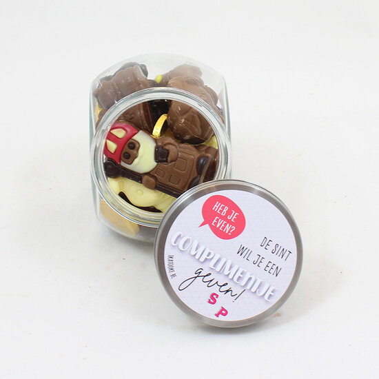 Glazen pot-ecologisch-sintgeschenk-chocolade